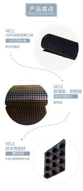 直銷車庫塑料排水板 凹凸排水板價格 加工定制規格齊全